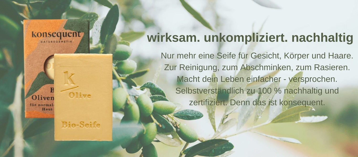 Vielseitige nachhaltige Naturkosmetik - Bio-Olivenöl-Seife